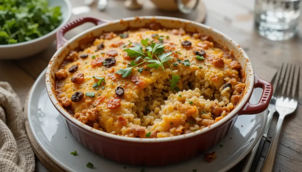 Arroz de forno nutritivo - 5 Jantares Rápidos e Nutritivos para Pais Solo que Chegam do Trabalho Exaustos 