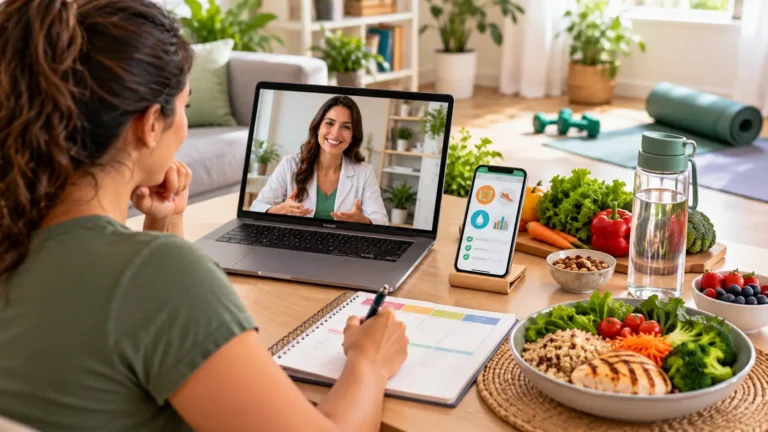 Melhores planos de emagrecimento online com acompanhamento nutricional, aplicativo de saúde e alimentação equilibrada